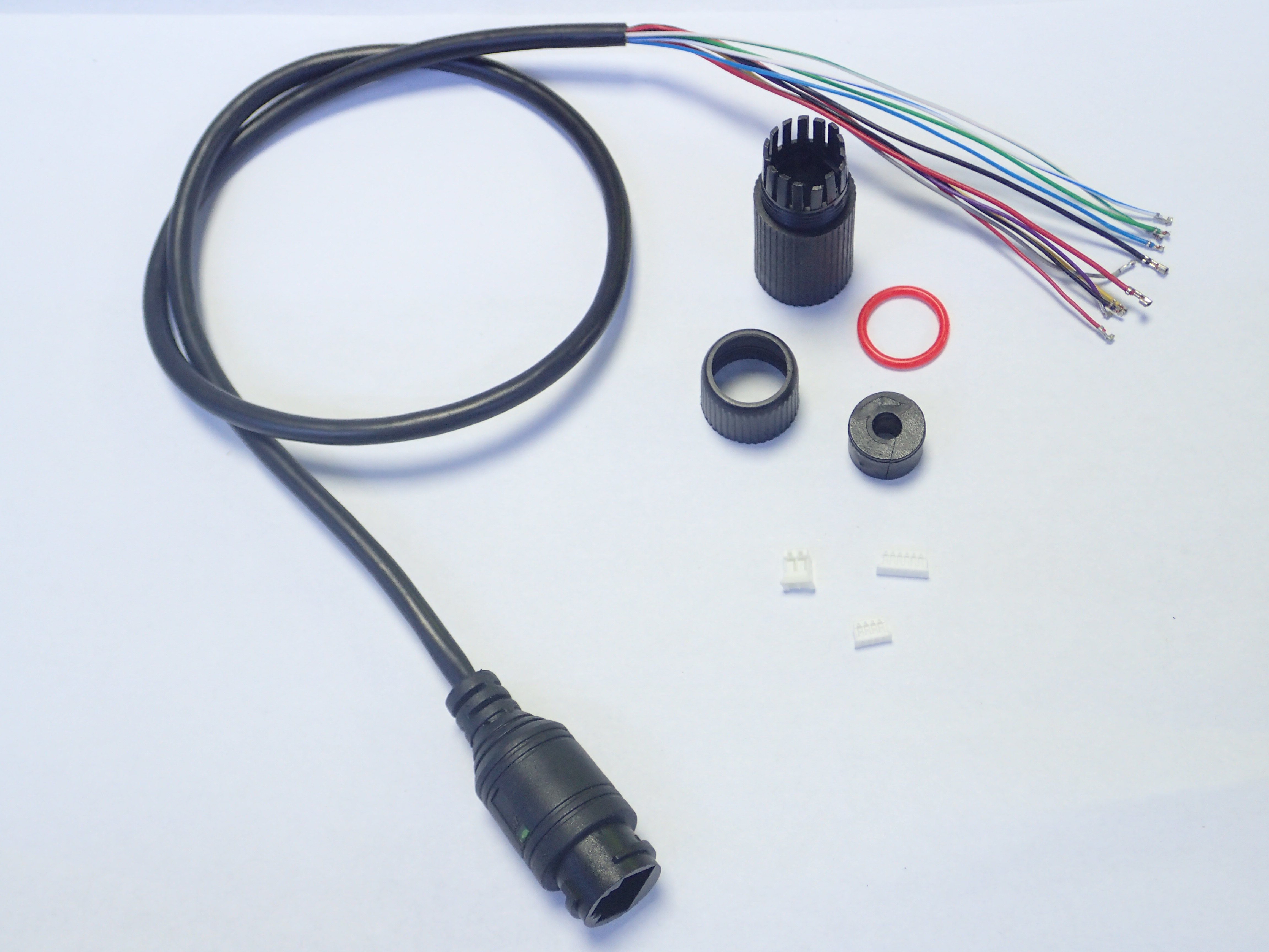 供电网络摄像机尾线监控防水水线poe12364578监控器材配件