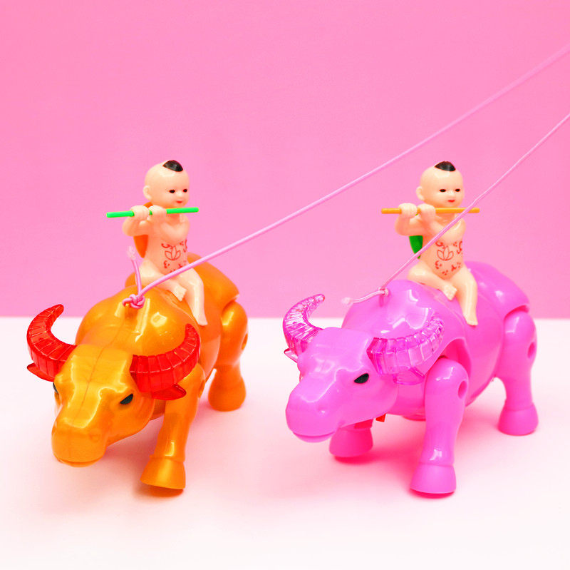 儿童电动水牛走路唱歌仿真真牛12岁宝宝男孩女孩电动