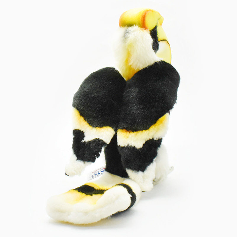 正版澳洲hansa热带雨林仿真玩偶毛绒玩具6984犀鸟公仔毛绒布艺类玩具