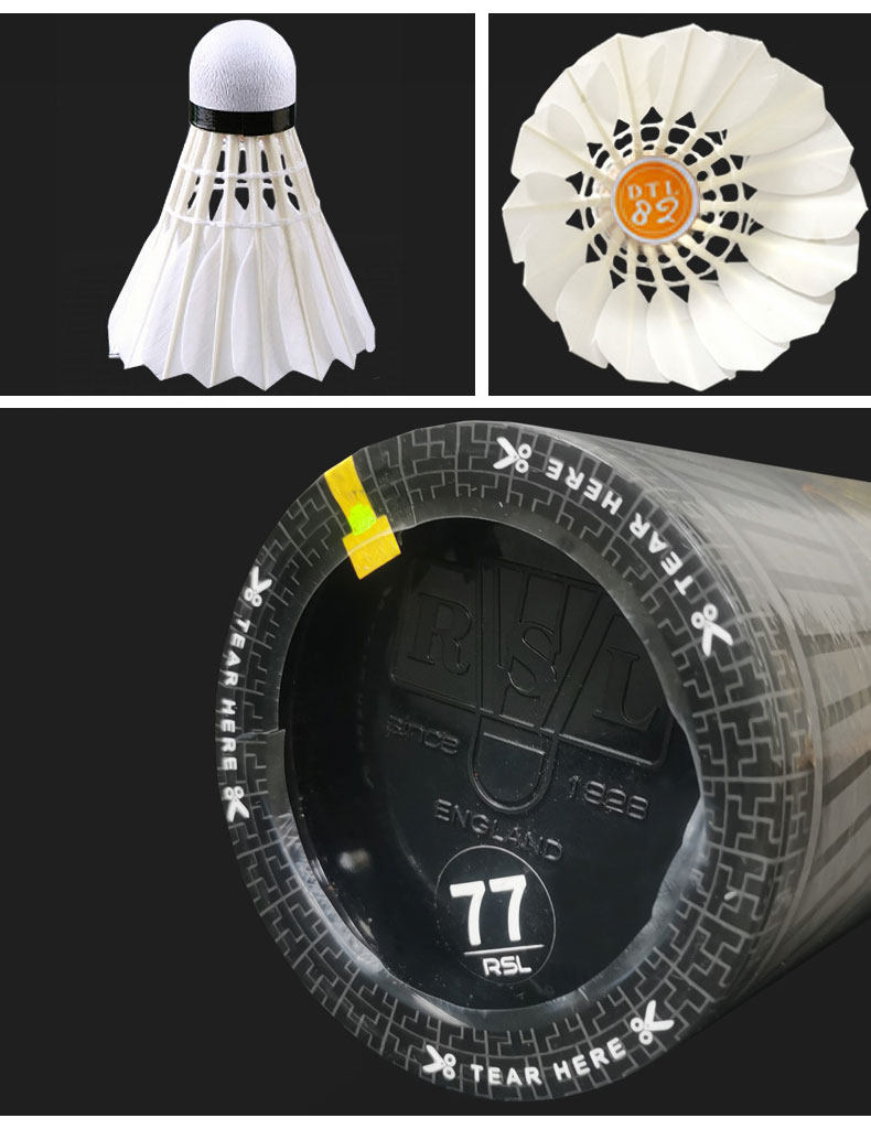 rsl亚狮龙新款dtl大桐利羽毛球正品品耐训练12只羽毛球