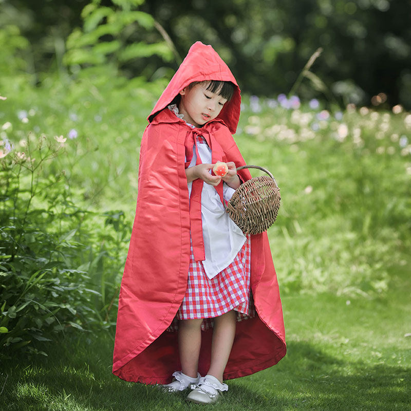 万圣节儿童服装女女女童cosplay小红帽幼儿园演出服服饰