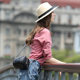 Huayige stand-collar all-match blouse spring and summer new casual Oxford textile slim thin cotton long-sleeved shirt women Huayige stand-collar all-match blouse spring and summer new casual Oxford textile slim thin cotton long-sleeved shirt women