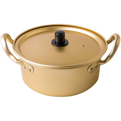 辛拉面巷子网红款一人韩式饭锅面黄铝锅汤锅