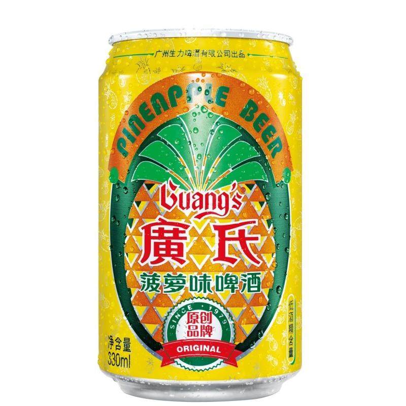 生力 广氏菠萝味啤酒330ml/罐 口味独特 清新怡神
