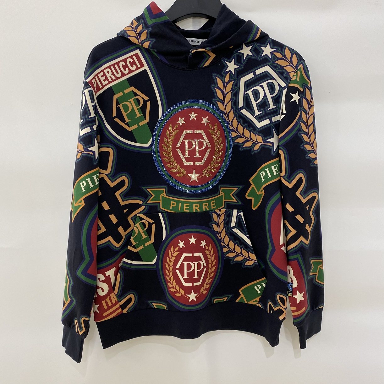 pierrepierucci现货秋冬新款潮牌美式轻奢男士休闲t恤