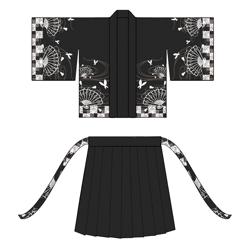 商品详情商品描述漫踪动漫周边水无月的风雅和风印花羽织外套日系二