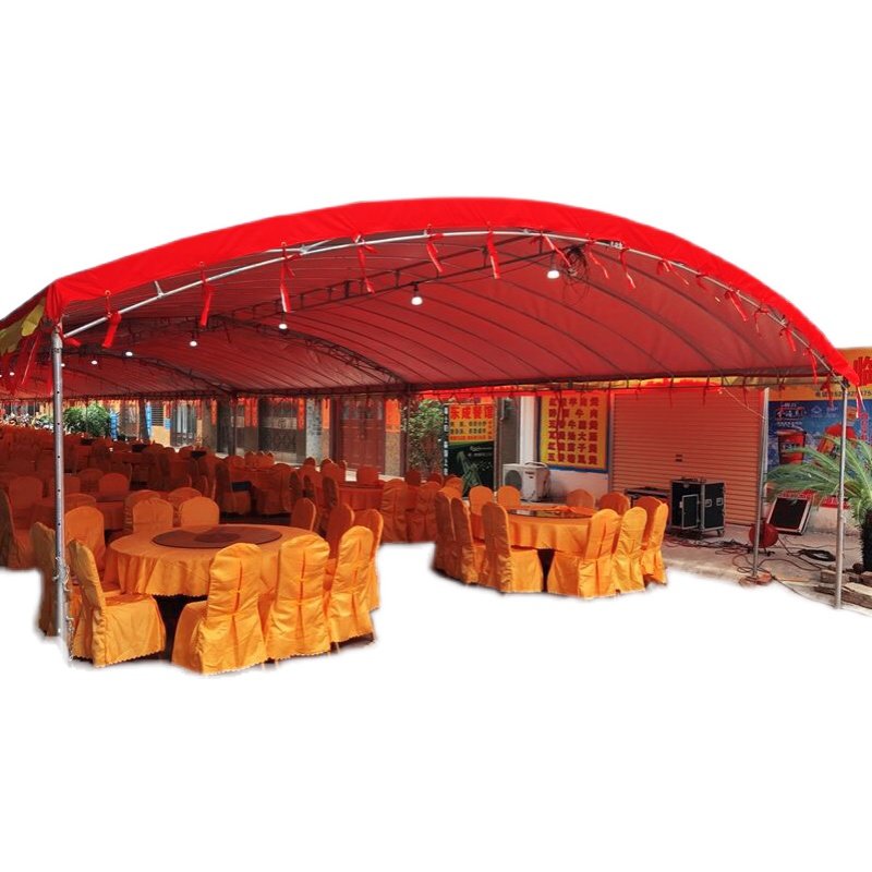 农村流动酒席遮阳红白喜事帐篷婚庆喜棚餐饮大排档遮阳篷