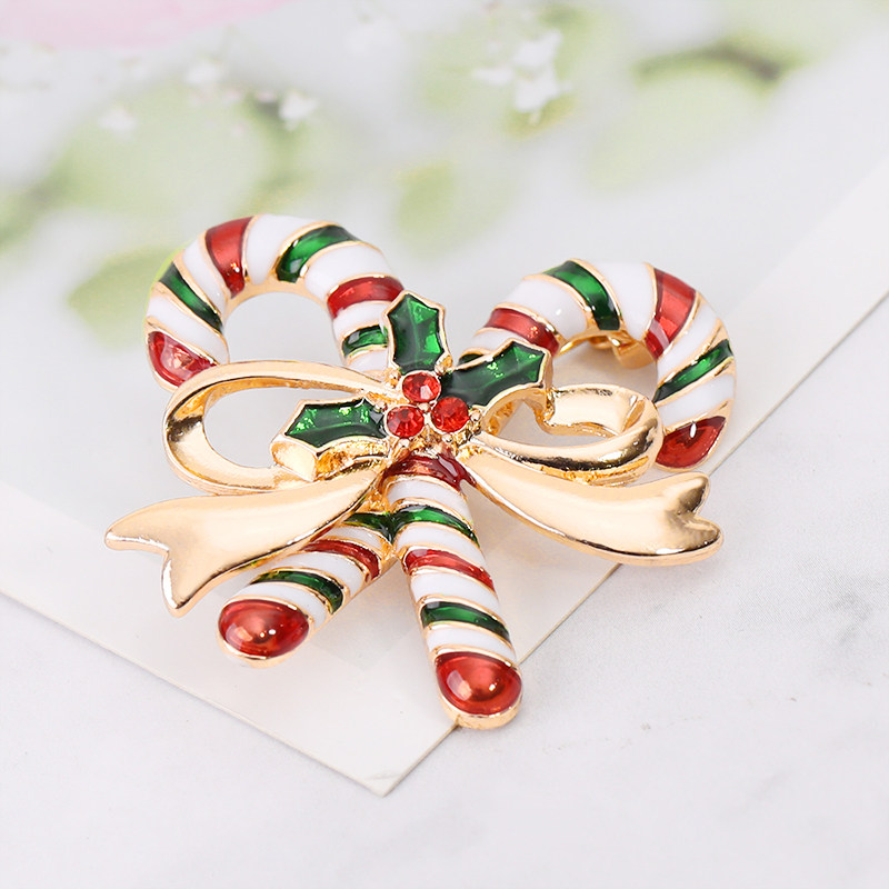 圣诞系列胸针可爱卡通圣诞结书包斜挎斜挎包包包胸针