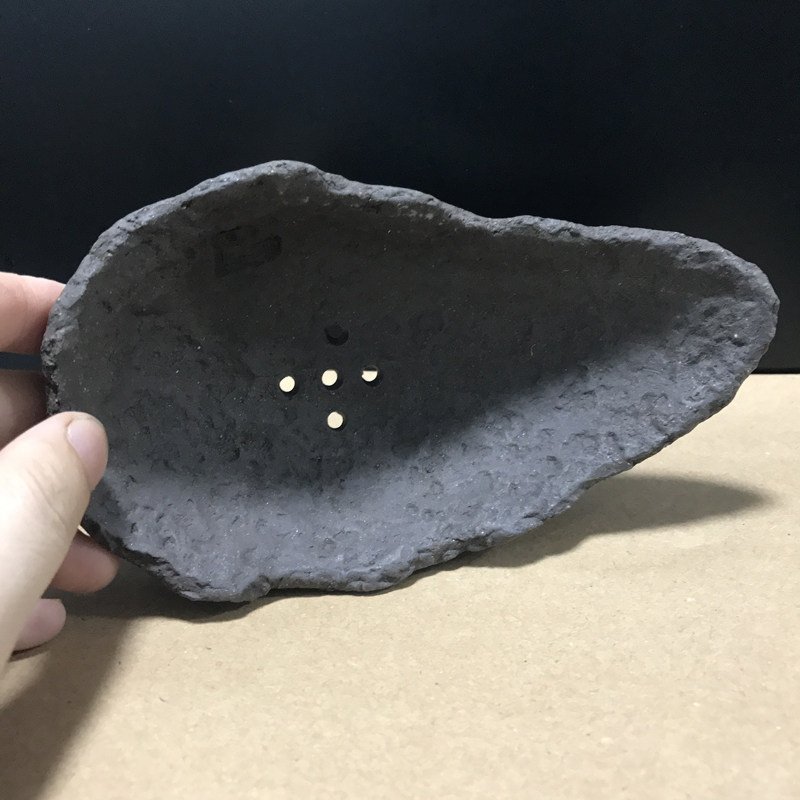 宜兴紫砂异形特色微型盆景鞍马石小陶苔藓盆多肉绿花盆