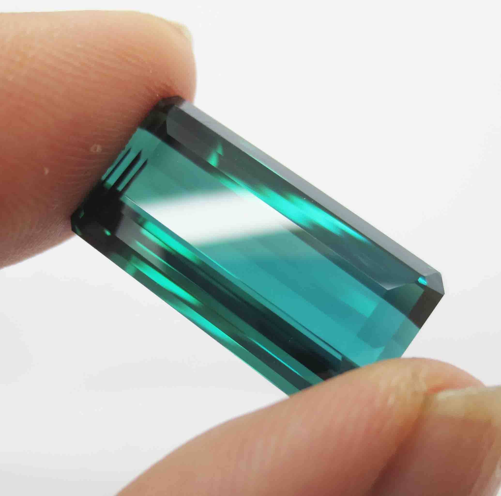 vvs蓝绿绿色天然碧玺宝石裸石戒面2097ct火彩其它首饰