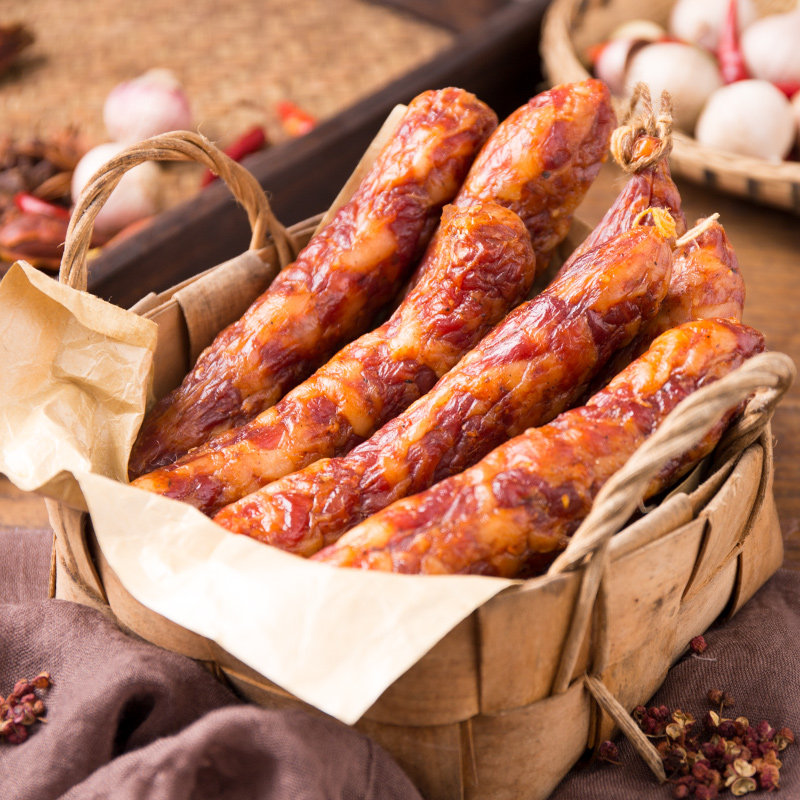 香肠古蜀味道麻辣腊肠四川特产川味烟熏农家香肠