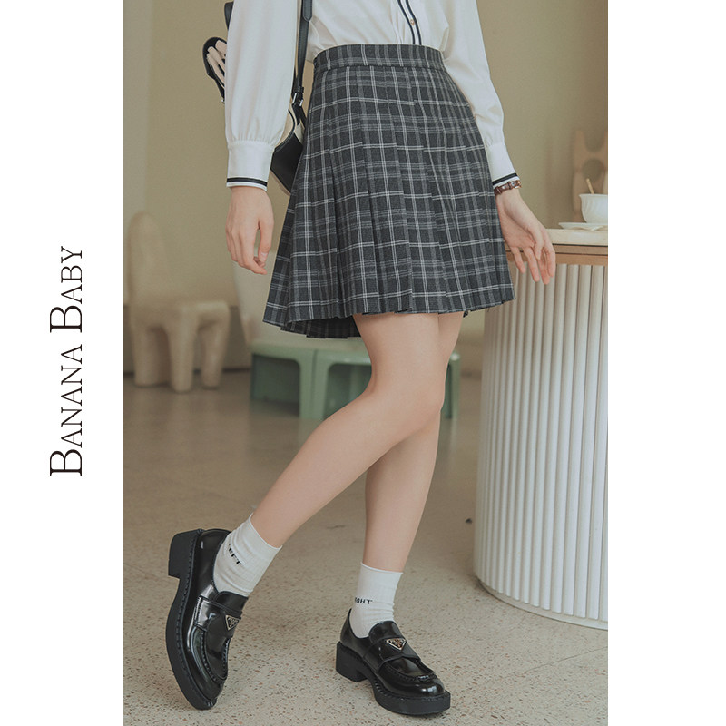 banana显瘦气质半身学院babyjk高腰女高新款半身裙