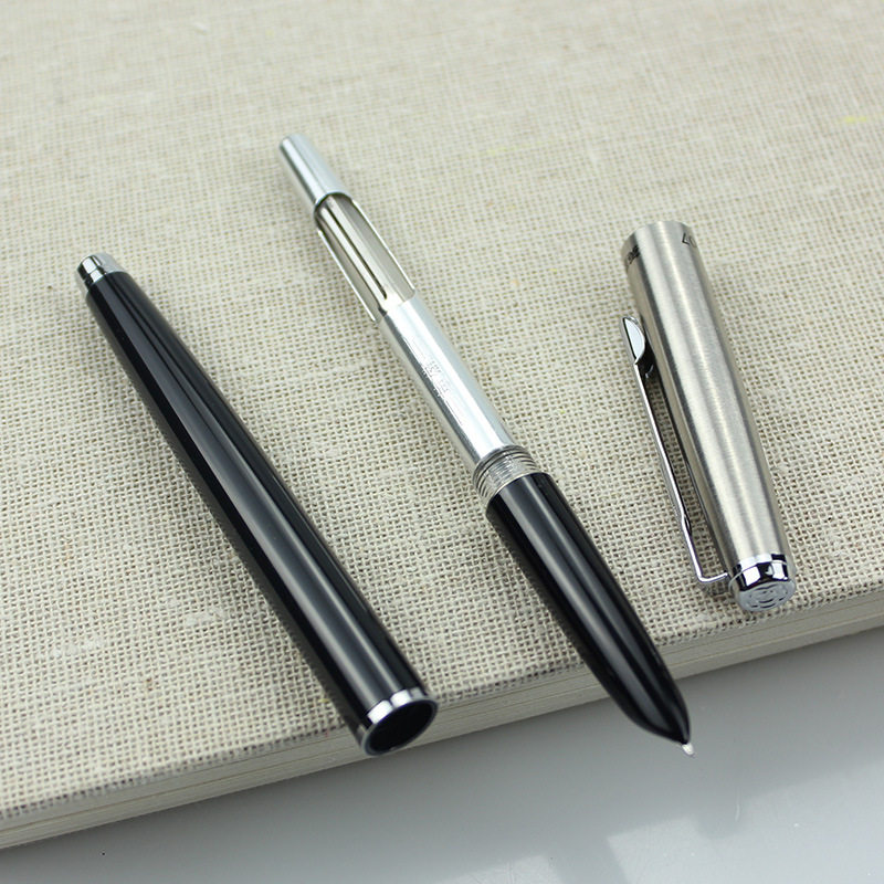 钢笔hero英雄暗尖老式挤压式吸墨男女孩小学生钢笔