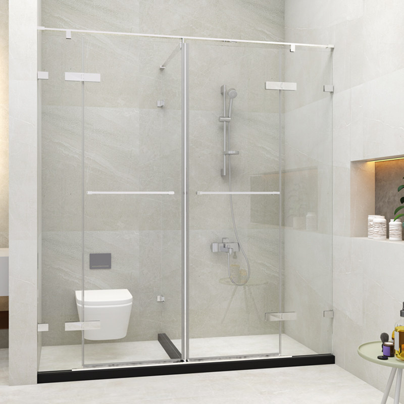 莱博顿不锈钢淋浴房浴室钢化玻璃隔断门整体卫生间平开nwj1252整体