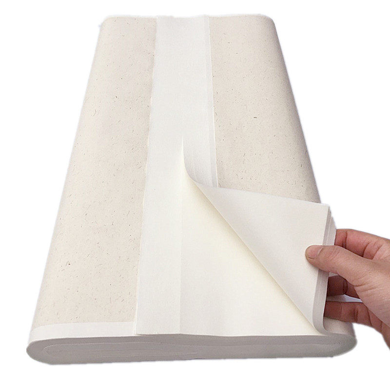 宣纸批发四尺特制生宣半生半熟纸初学者毛笔字书法国