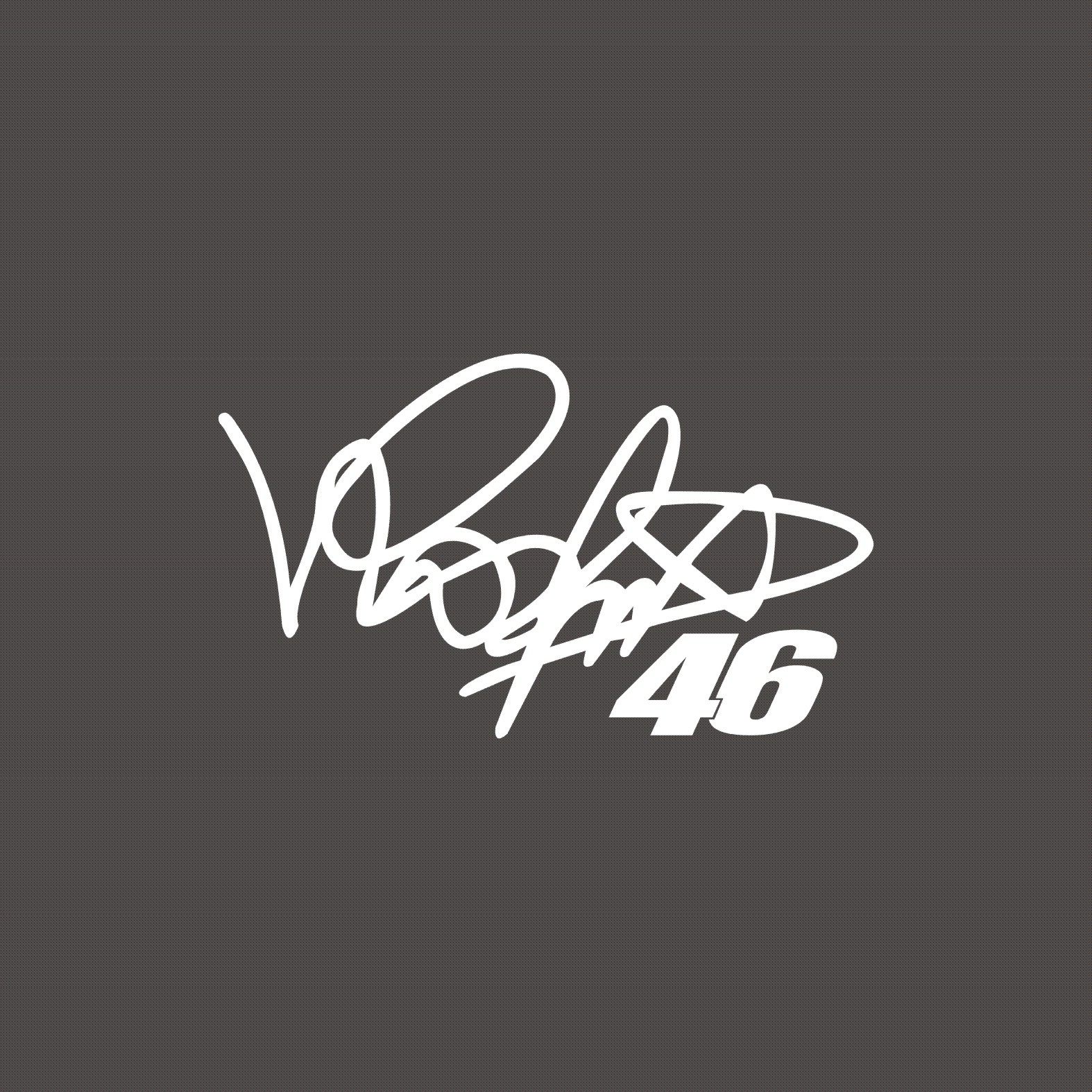 罗西46号摩托车贴纸签名复刻防水防晒遮伤车贴汽车装饰贴