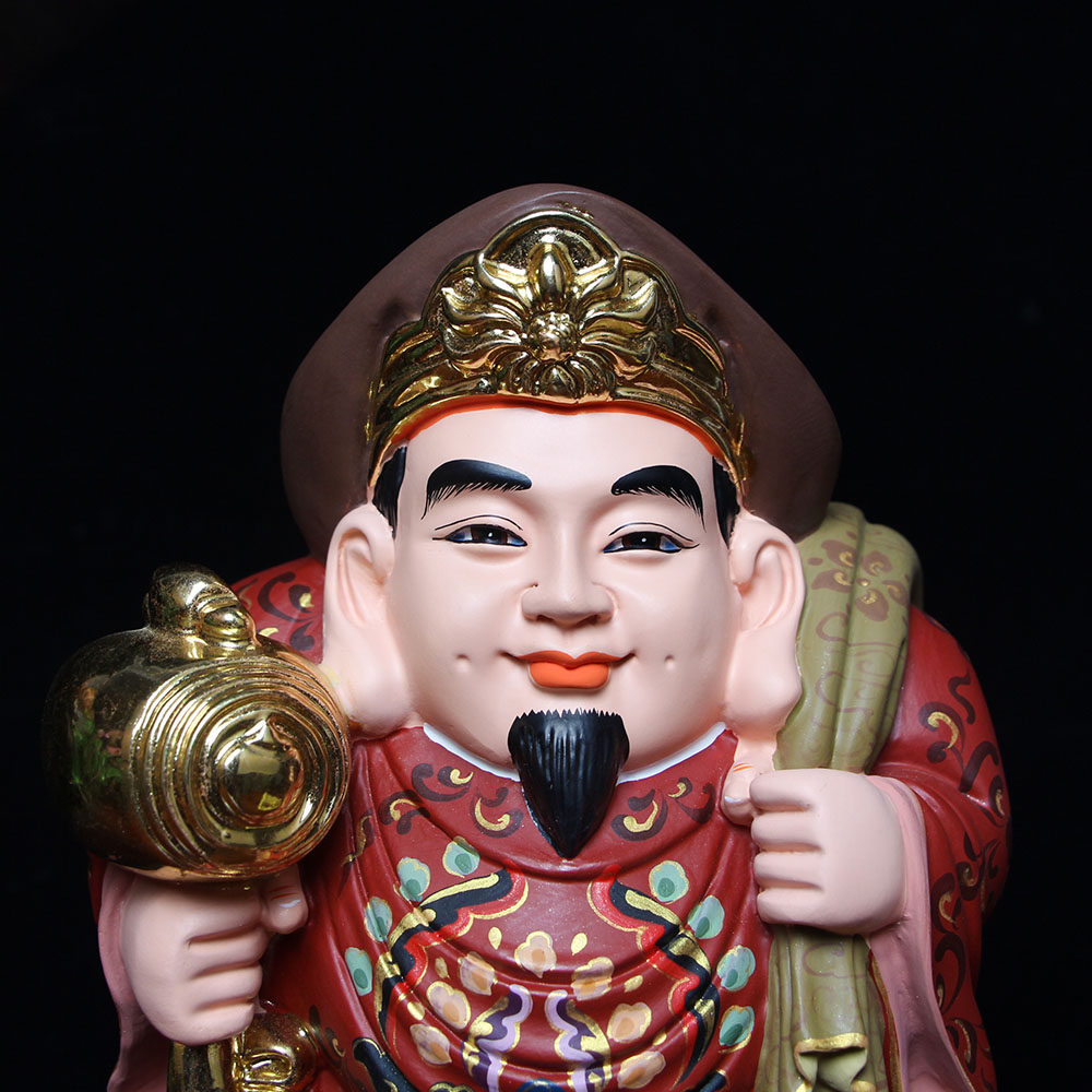 大黑天财神像佛像摆件树脂材质工艺品摆件