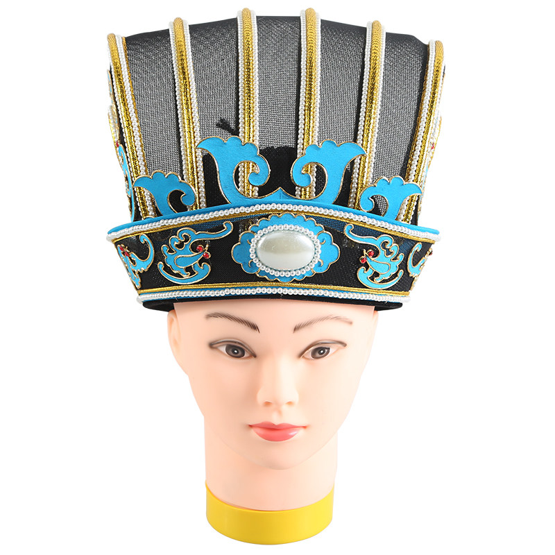 定制戏曲京剧古装影视戏帽汉朝帽子头盔王爷古典舞配饰