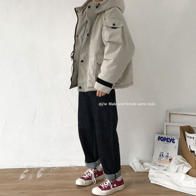 J/W Japanese Workers Load-in Door Basic Retro Straight Jeans Men's and Women's Straight Trousers J/W Japanese Workers Load-in Door Basic Retro Straight Jeans Men's and Women's Straight Trousers