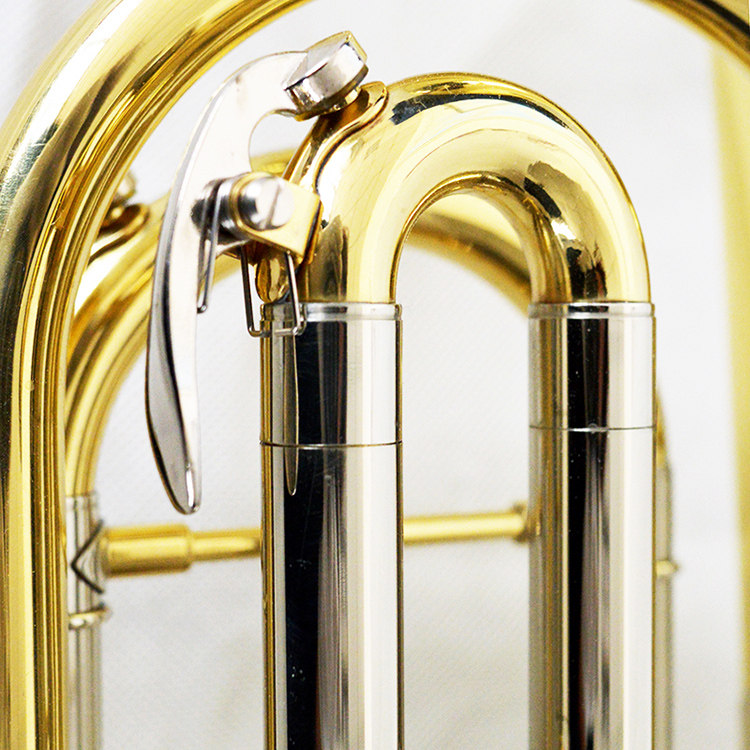 津宝乐器低音小号jbbt-1400三扁转阀漆金小号