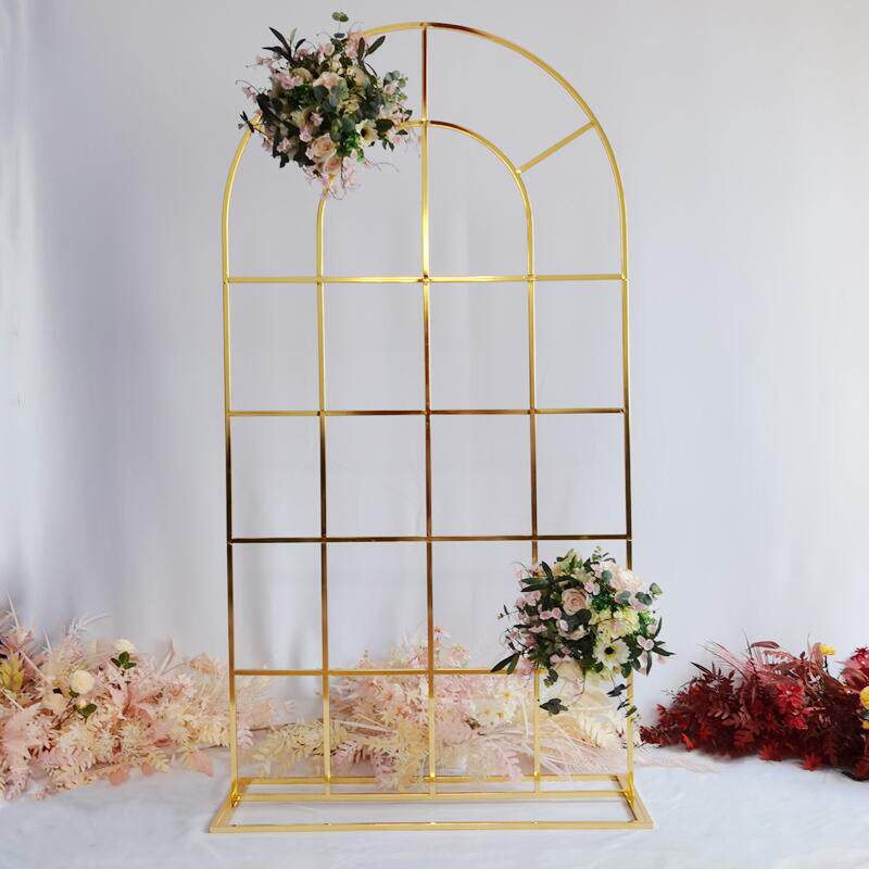 婚庆婚礼道具装饰铁艺背景花架架子舞台摆件婚庆绢花