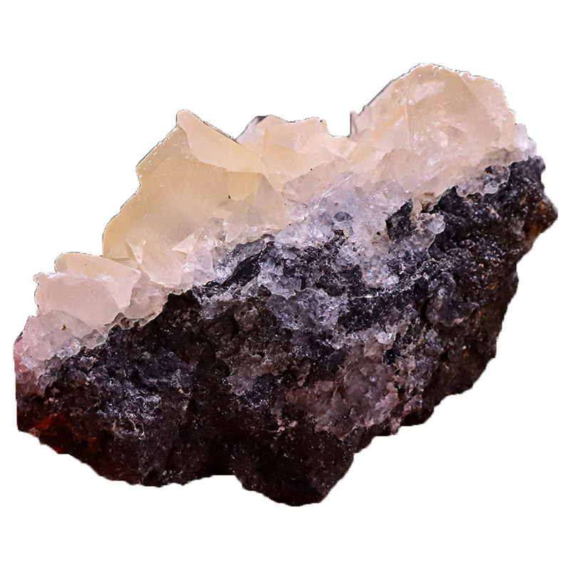 包邮片状黄色方解石天然保真原石矿物晶体标本摆件