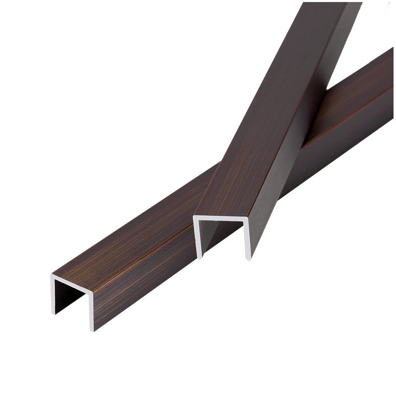 铝合金铜色背景墙吊顶压条收边条装饰线条包边条封边转角