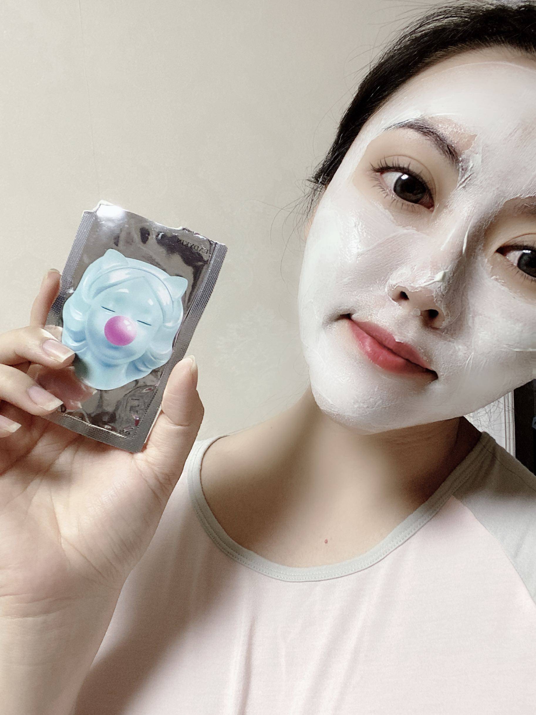 3盒蕾蒂金ladykin瓷娃娃冰膜涂抹面膜清洁收缩毛孔涂抹面膜