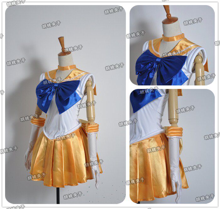 实物拍摄美少女战士sailormoon金星爱野美奈cosplay女装cosplay女装