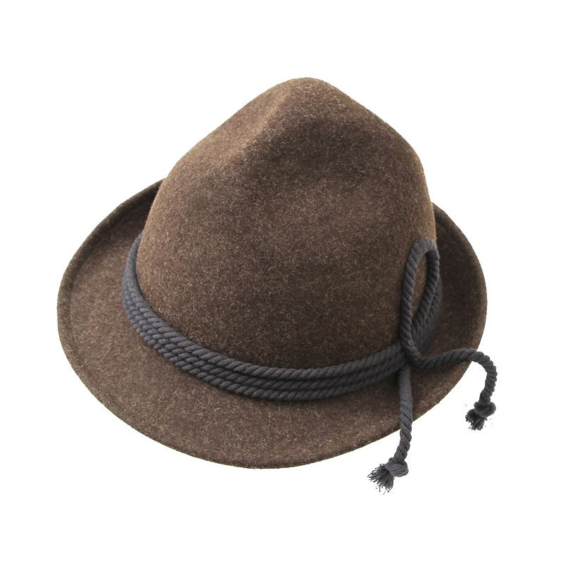 焦点气质qinhouse日本异形高顶礼帽棉绳腰带女王帽子