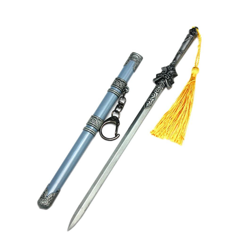 动漫游戏兵器周边纯阳画影剑合合金模型武器摆件游戏实物周边
