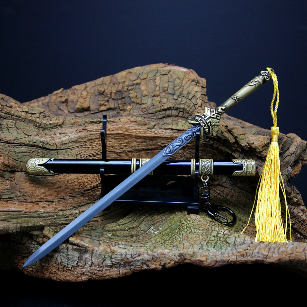 动漫游戏兵器周边纯阳画影剑合合金模型武器摆件游戏实物周边