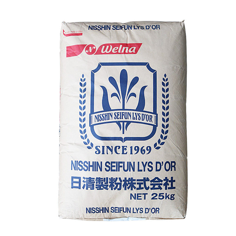 日清制粉百合花法式面包粉中筋欧包25kg面粉包子面粉