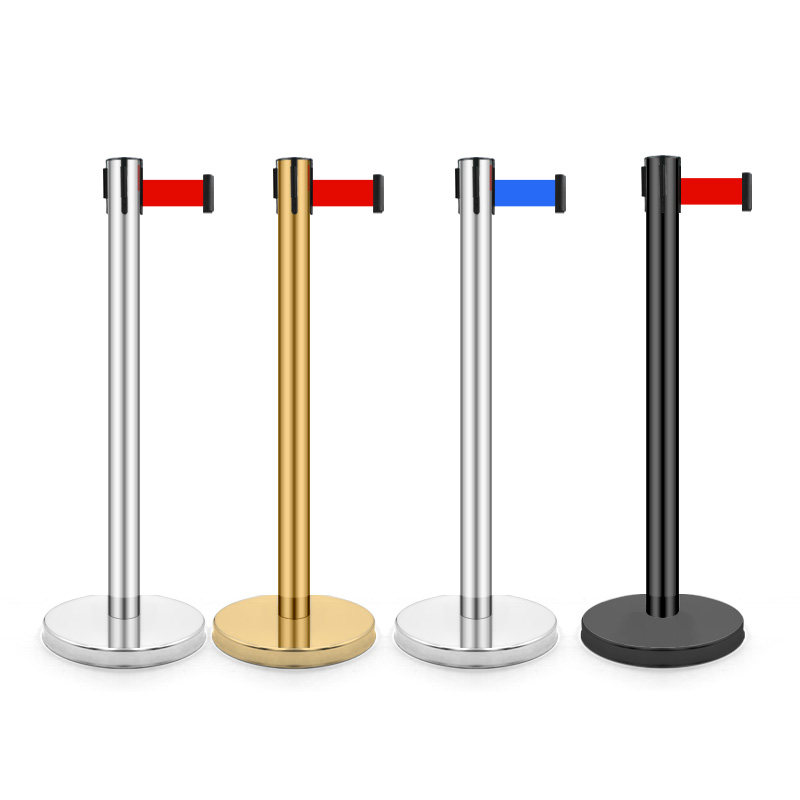 栏杆安全隔离带伸缩不锈钢银行排队一米米线围栏护栏