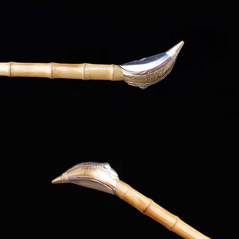 烟筒旱烟烟斗竹节烟杆手工老式传统竹根男士烟斗