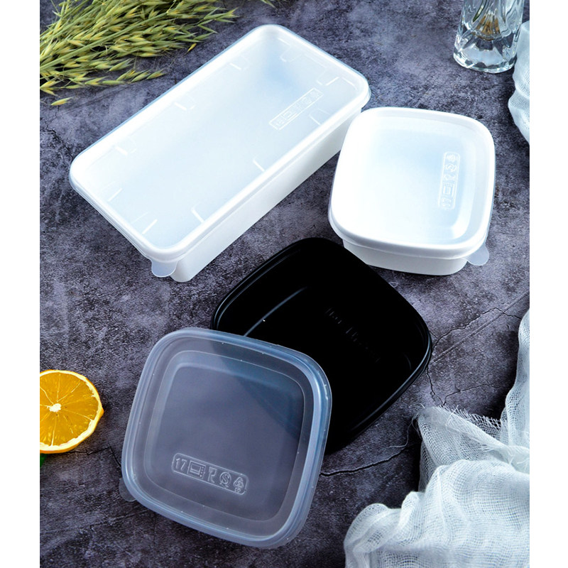 一次性汤碗带外卖食品小菜菜盒密封汤盒可微波炉餐盒一次性餐盒