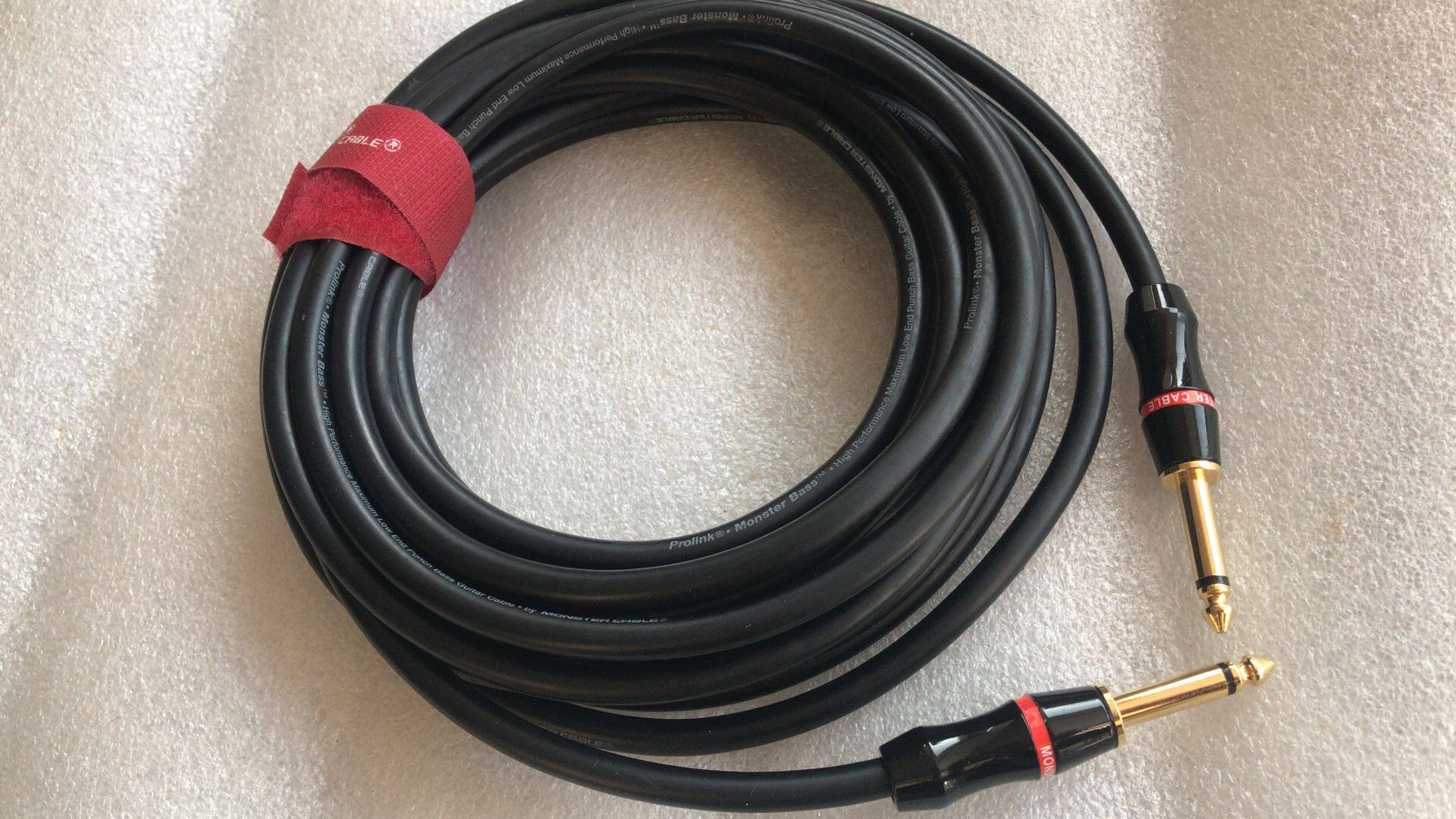 bass贝斯美国怪兽monster线材吉他连接线长度6米吉他连接线