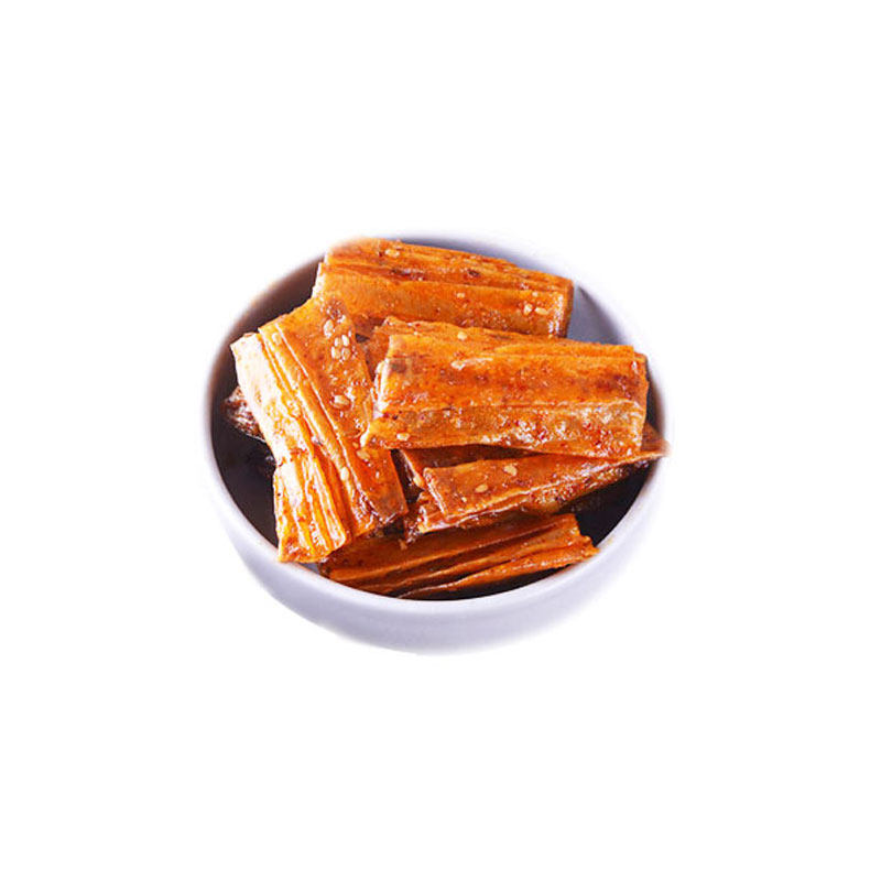 湖南平江特产手撕豆皮香辣豆皮片包装面筋制品