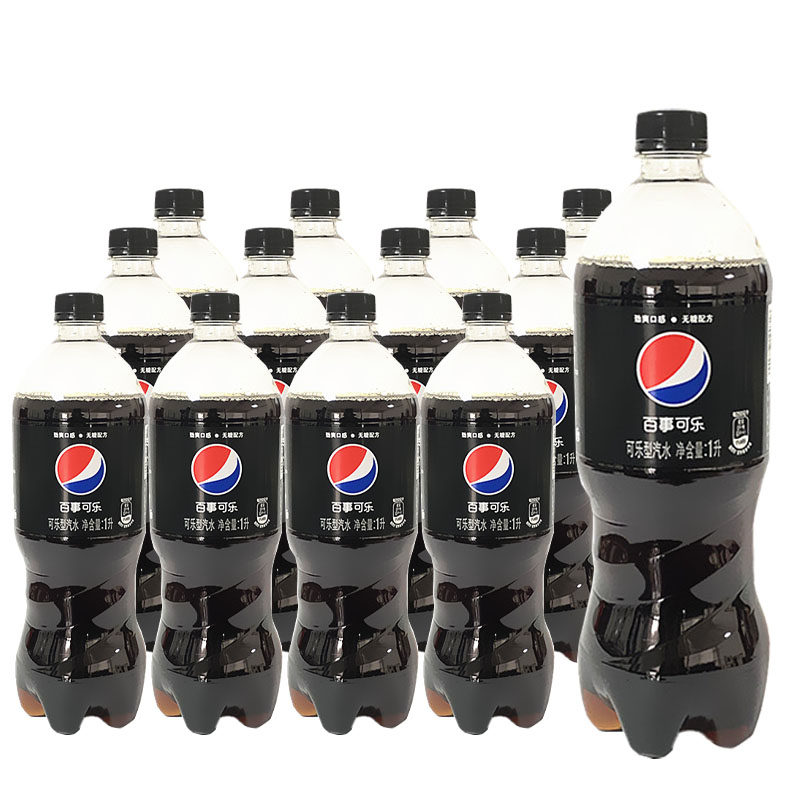 江浙沪包邮百事极度可乐1l12瓶无糖碳酸饮料碳酸饮料