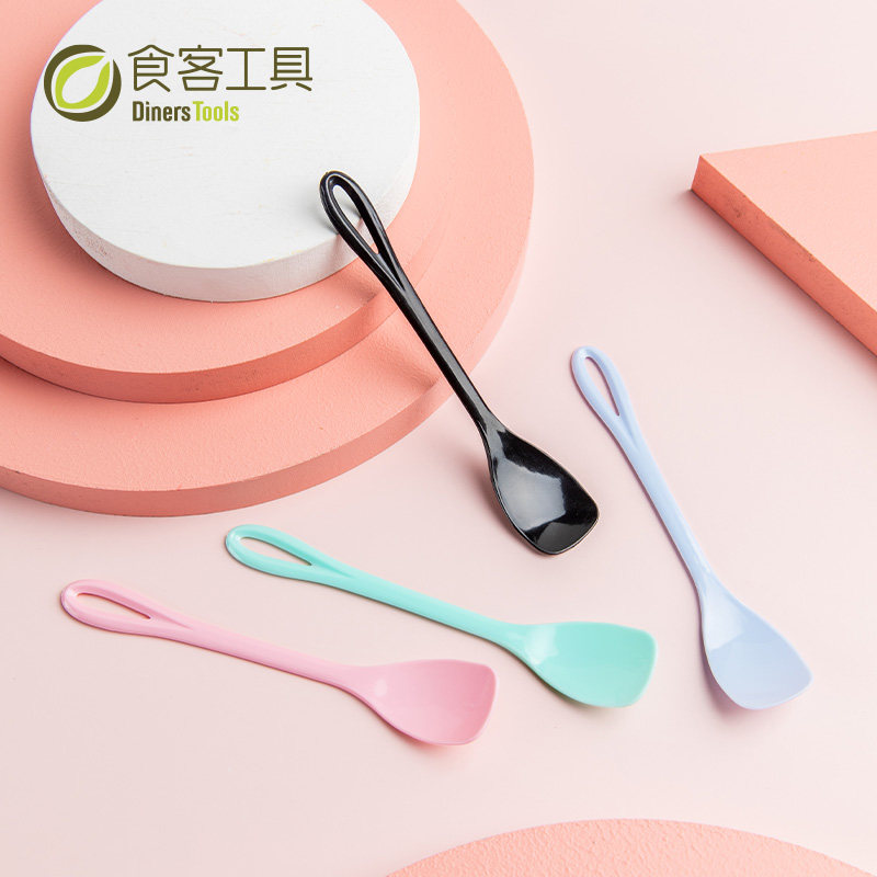 一次性蛋糕勺甜品勺加厚冰淇淋勺布丁勺塑料圣代勺单独包装小勺子