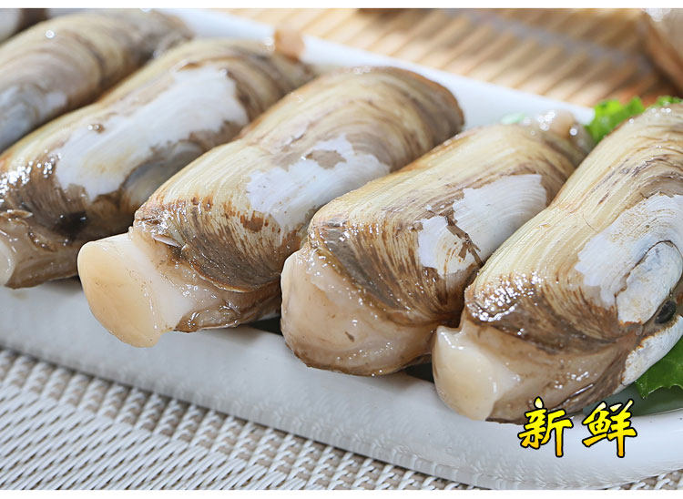 海鲜贝类鲜活水产双头小人美人蛏刀蛏吐3斤蛏子