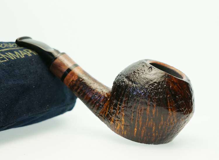正品丹麦吉普森pederjeppesen喷砂牛头犬ida大师手工烟斗