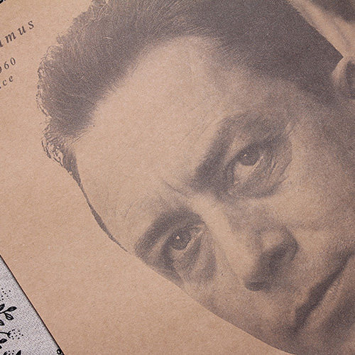 加缪肖像画albertcamus荒诞哲学存在主义法国文学家海报写真