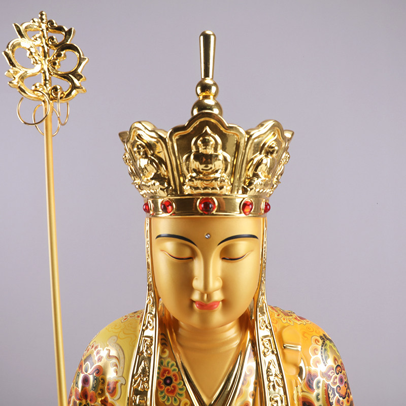 台湾66cm居家三圣王娑婆山地九华宝华佛像王佛像摆件