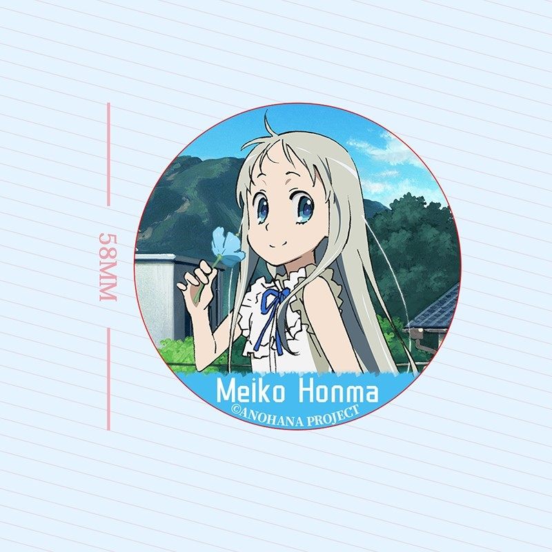 未闻花名面码正版授权金属徽章海仁太超平和动漫挂件