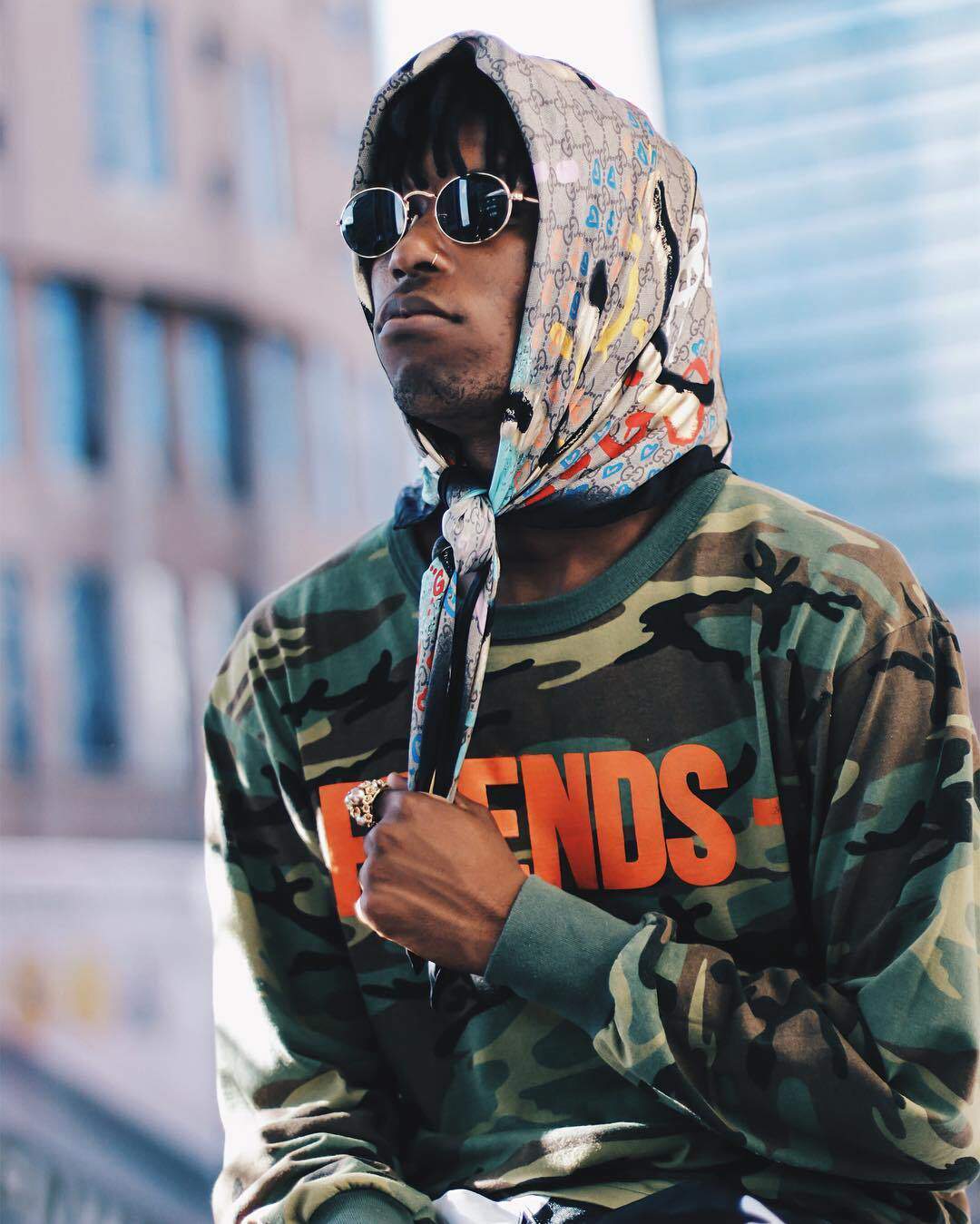 【潮物woo】vlone friends tee pop up 游击店限定大v迷彩短袖t恤