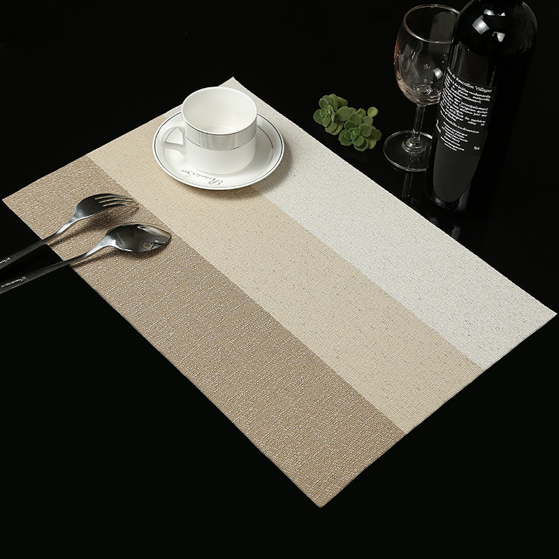 餐垫pvc西餐欧式日式拼色餐桌餐盘餐布碗垫餐垫