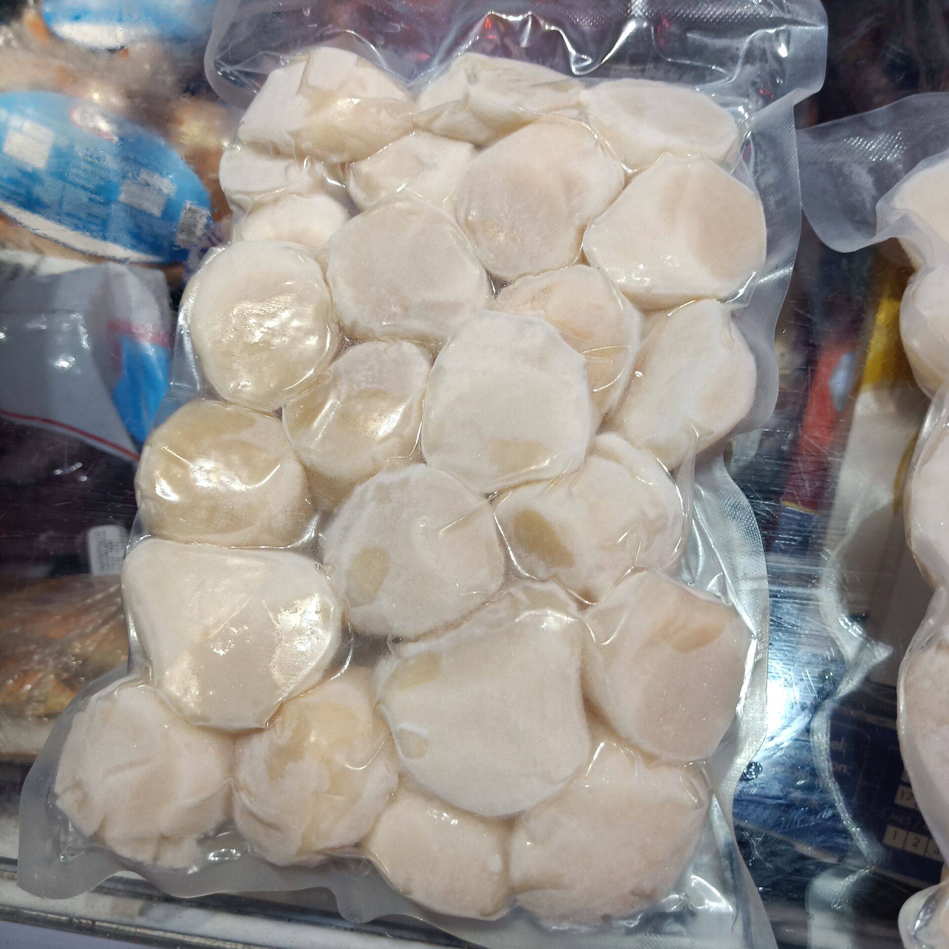 新鲜速冻原浆夏夷贝丁500g生吃刺身扇贝元贝夏夷贝