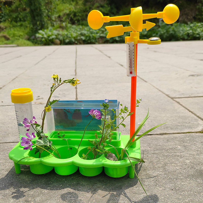幼儿园大中中班教具科学学区观察气象监测雨水科学实验