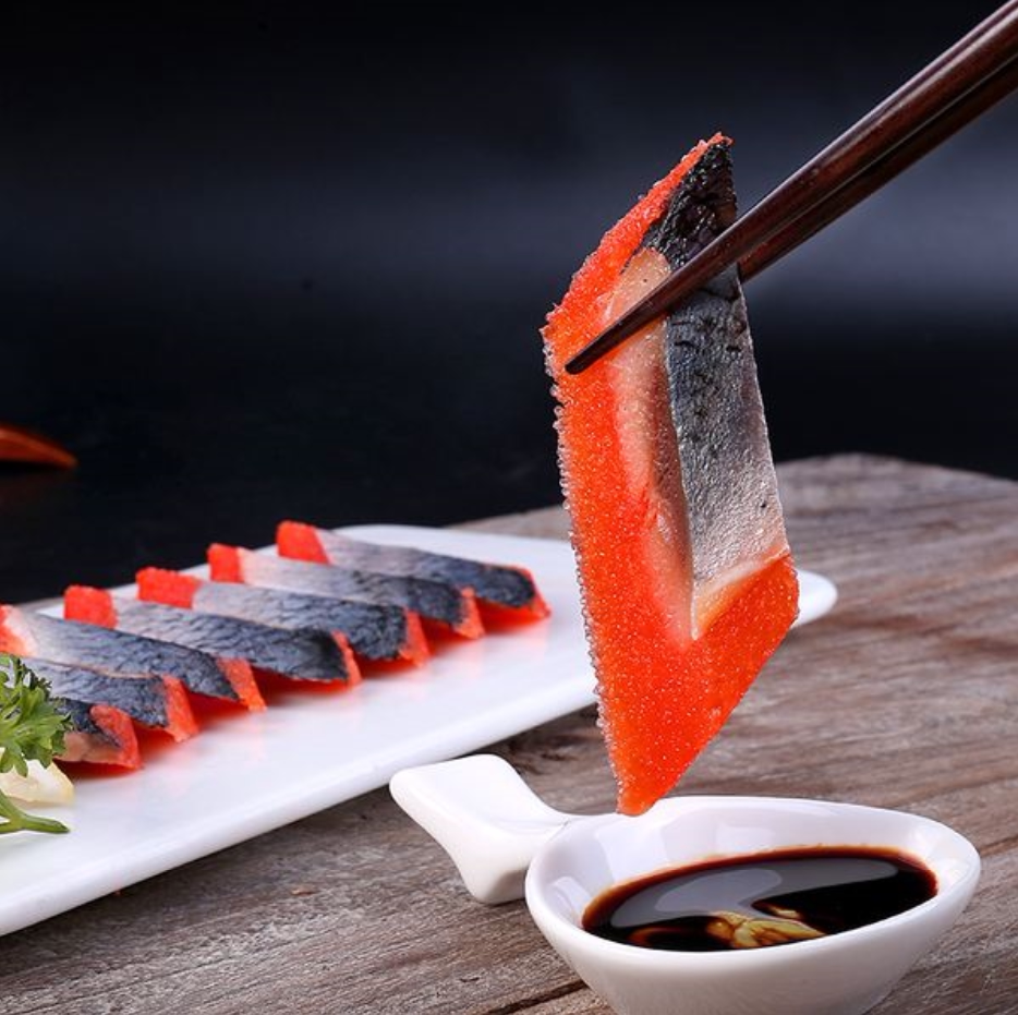 日式希鲮鱼籽140g*4条经典日料刺身爆珠q弹海鲜刺身西零鳞鱼鲱鱼